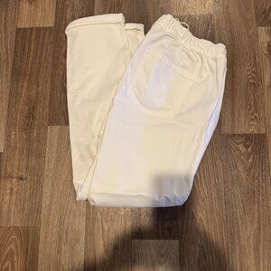 White Torrid Women's Drawstring Straight-Leg Pants Size‎ 2XLT Cotton Blend